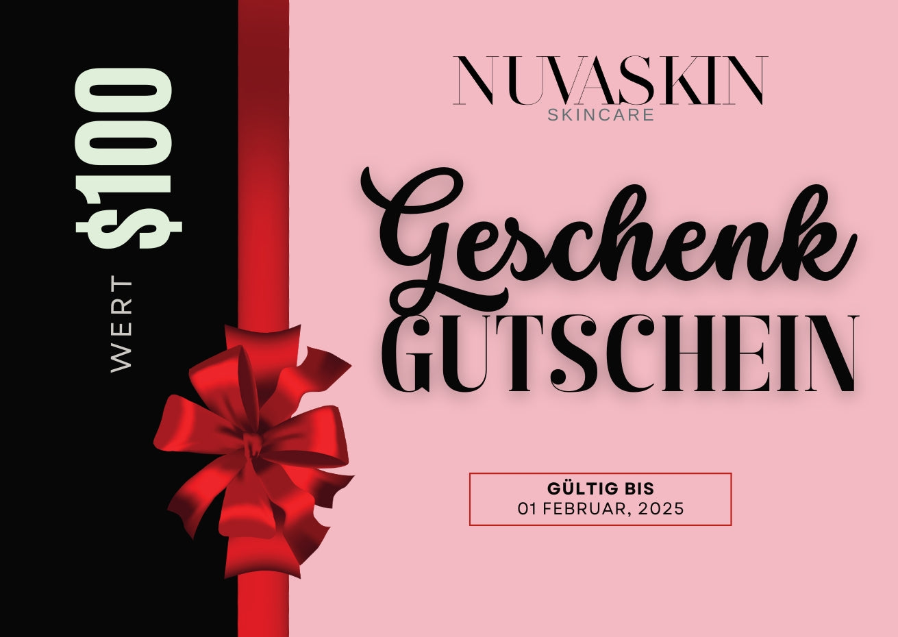 Geschenkgutschein 100 Euro persönliche Geschenkkarte Geburtstag Weihnachten direkt ausdrucken